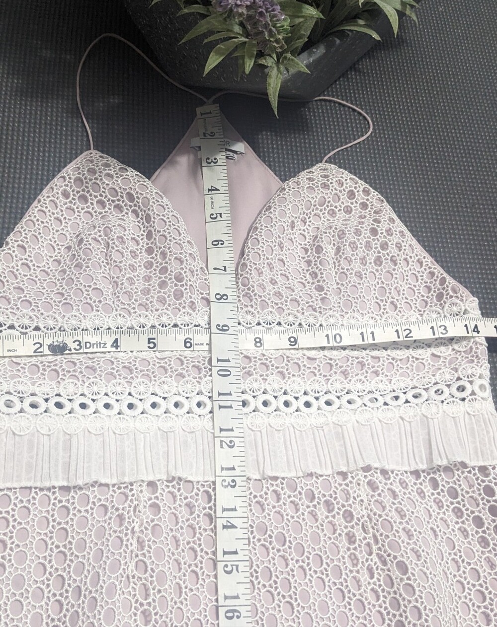 SAYLOR White Eyelet Lace Midi Dress - Picture 11 of 13